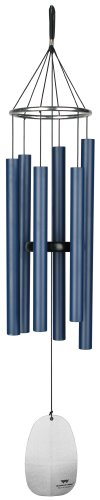 Woodstock Chimes BPMPB The Original Guaranteed Musically Tuned Chime Medium Bells of Paradise, 32-Inch, Pacific Blue