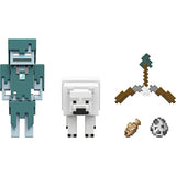 Mattel Minecraft Craft-a-Block 2-Pk, Action Figures (Stray vs Polar Bear)