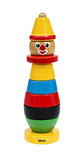 BRIO Infant & Toddler 30120 - Stacking Clown - 9 Piece Wood Stacking Toy for Kids Ages 1 and Up