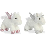 Aurora Plush 8" Mini Flopsies Pegasus Bundle, Skies Pegasus and Frosty Alicorn