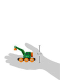 BRIO World - 33698 Clever Crane Wagon Set | 4 Piece Train Accessory and Crane Toy for Kids Ages 3 and Up,Red