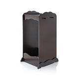 Guidecraft Dress Up Cubby Center  Espresso: Toddler's Dresser, Wooden Armoire with Mirror, Clothing Rack & Side Hooks - Toy Storage and Costumes Organizer for Kids