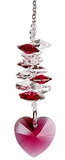 Woodstock Passion Crystal Heart Cascade Suncatcher- Rainbow Maker Collection