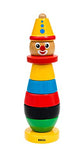 BRIO Infant & Toddler 30120 - Stacking Clown - 9 Piece Wood Stacking Toy for Kids Ages 1 and Up
