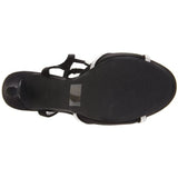 Touch Ups Women's Allie Leather Platform Sandal,Black Satin,6.5 M US