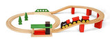 BRIO World  33424 - Classic Deluxe Railway Set - 25 Piece Wood Train Set with Accessories and Wooden Tracks for Kids Ages 2 and Up