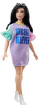 Barbie Fashionistas Doll with Long Brunette Hair Wearing “Unicorn Believer” Dress and Accessories, for 3 to 8 Year Olds
