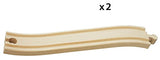 BRIO World - 33332 Ascending Tracks | 2 Piece Wooden Train Tracks for Kids Ages 3 and Up