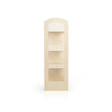 Guidecraft See and Store Dress-up Center  Natural: Armoire for Kids with Mirror & Shelves, Clothes Rack and Shoe Storage Dresser with Bottom Tray - Toddlers Room Furniture