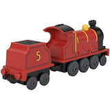 Thomas & Friends Fisher-Price die-cast Push-Along James Toy Train Engine for Preschool Kids Ages 3+