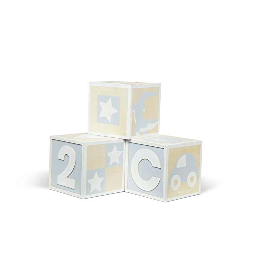 Melissa & Doug Jumbo Wooden ABC-123 Blocks - Natural