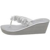 Touch Ups Women's Sparkle Sandal,Silver Vinyl,6 M US