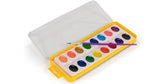 Mattel RoseArt 16-Color Washable Watercolors with Brush, Packaging May Vary DFB79