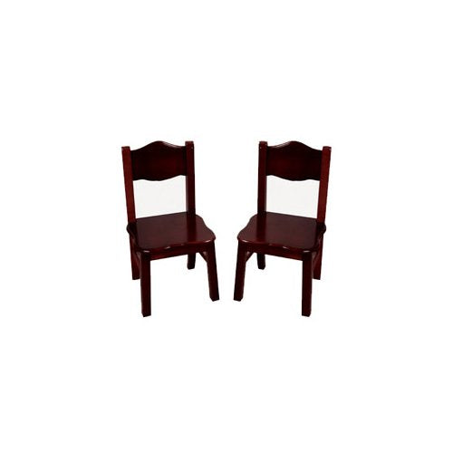 Guidecraft Classic Extra Chairs (Set of 2) - Espresso: Kids School Educational Supply Furniture