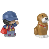 Toy Figure Pack ~ Story Starter Figure Set - HBW64 ~ Mailperson and Brown Dog Figures
