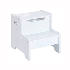 Guidecraft Expressions Step Stool - White: Step Stool for Children, Kids Learning Furniture