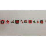 Polyester Grosgrain Ribbon for Decorations, Hairbows & Gift Wrap by Yame Home (7/8-in by 1-yd, ys07070217c - Christmas theme)