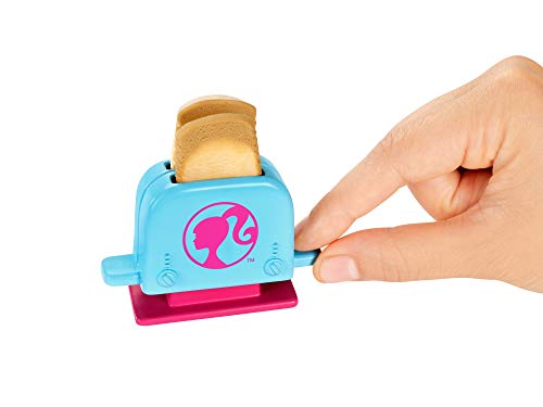 Barbie Cooking & Baking Accessory Pack with Breakfast-Themed Pieces, Including Apron for Doll, Toaster Mold & Container of Molded Dough, Ages 4 Years Old & Up, Multi