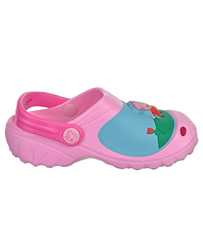 Peppa Pig Toddler Girl's Light Up Clog, Size 10- Pink