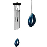 Woodstock Chimes WAGBL The Original Guaranteed Musically Tuned Small Agate Wind Chime, Blue