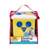 Melissa & Doug K's Kids Stacking Blocks Set With Sorting Shapes