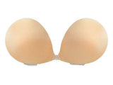 NuBra Seamless Push Up Adhesive Bra with Molded Pads and Cleanser, Nude, A