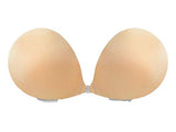 NuBra Seamless Push Up Strapless Bra Pads A B C D Bragel Made in USA + Cleanser Nude