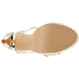 Touch Ups Women's Darcy Platform Sandal,Gold Glitter,10.5 M US