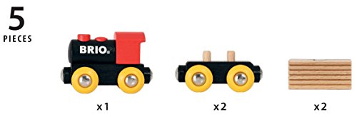 Brio World - 33409 Classic Train Set | 5 Piece Train Toy for Kids Ages 2 and Up