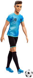 Ken Soccer Player Doll, Wearing Soccer Uniform Accessorized with Soccer Socks and Cleats