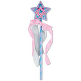 Melissa & Doug Princess Wand: Decorate-Your-Own Kit & 1 Scratch Art Mini-Pad Bundle (08856)