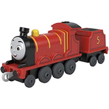 Thomas & Friends Fisher-Price die-cast Push-Along James Toy Train Engine for Preschool Kids Ages 3+