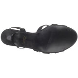 Touch Ups Women's Donetta Leather Slingback Sandal,Black Satin,6.5 W US