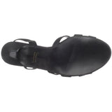 Touch Ups Women's Donetta Leather Slingback Sandal,Black Satin,5.5 M US