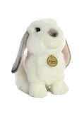 Aurora - Miyoni - 11" Lop Eared Rabbit with Grey Ears-Md.,White and Gray