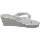 Touch Ups Women's Sparkle Sandal,Silver Vinyl,6 M US