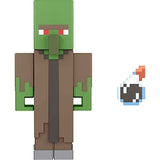 Minecraft 3.25-in Zombie Villager Action Figure w/1 Portal Piece & 1 Accessory