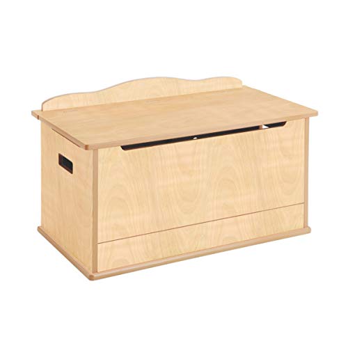 Guidecraft Expressions Toy Box -Trunk & Chest Kids Storage Furniture, Natural