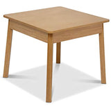 Melissa & Doug Wooden Square Table – Kids Furniture for Playroom - Natural