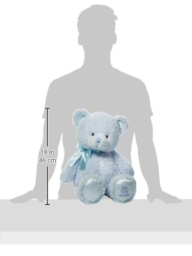 Baby GUND My First Teddy Bear Stuffed Animal Plush, Blue, 24"