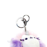 GUND Pusheen Super Pusheenicorn Unicorn Cat Plush Pom Deluxe Keychain, 4"