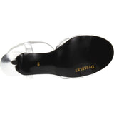 Dyeables Women's Peach Manmade Slingback Sandal,Silver Metallic,10 D US