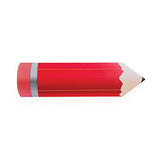 Guidecraft Classroom Wall Art Red Pencil - Kids School Decorative Wooden Colourful Wall Plaque
