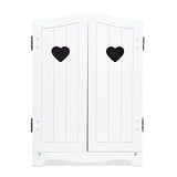 Melissa & Doug Mine to Love Wooden Play Armoire Closet for Dolls, Stuffed Animals - White (17.3H x 12.4W x 8.5D Assembled)
