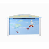 Guidecraft Wood Hand-Painted Sailing Toy Box - Toy Chest & Storage, Kids furniture