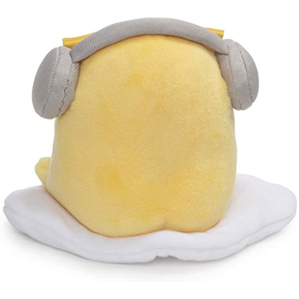 GUND Gudetama with Sunglasses and Headphones Lazy Egg Sanrio Plush, Yellow, 5”