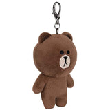 GUND LINE Friends Brown Bear Backpack Clip Plush Stuffed Animal, 5"