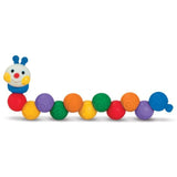 Melissa & Doug K's Kids Build an Inchworm Stacking Toy + Free Scratch Art Mini-Pad Bundle [91794]