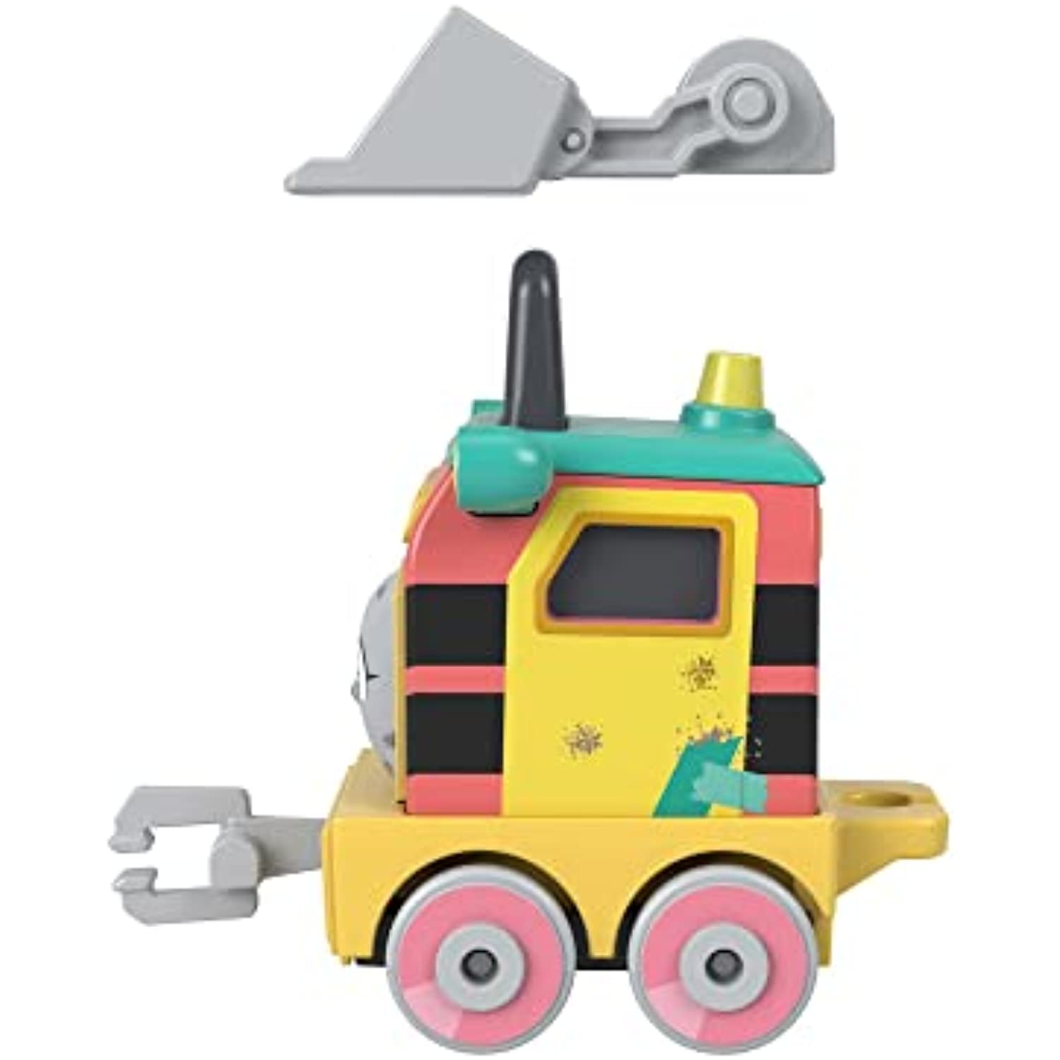 Thomas & Friends Fisher-Price Sandy The Rail Speeder die-cast Push-Along Toy Train Engine for Preschool Kids Ages 3+