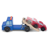 Melissa & Doug Wooden Flatbed Tow Truck & 1 Scratch Art Mini-Pad Bundle (04543)